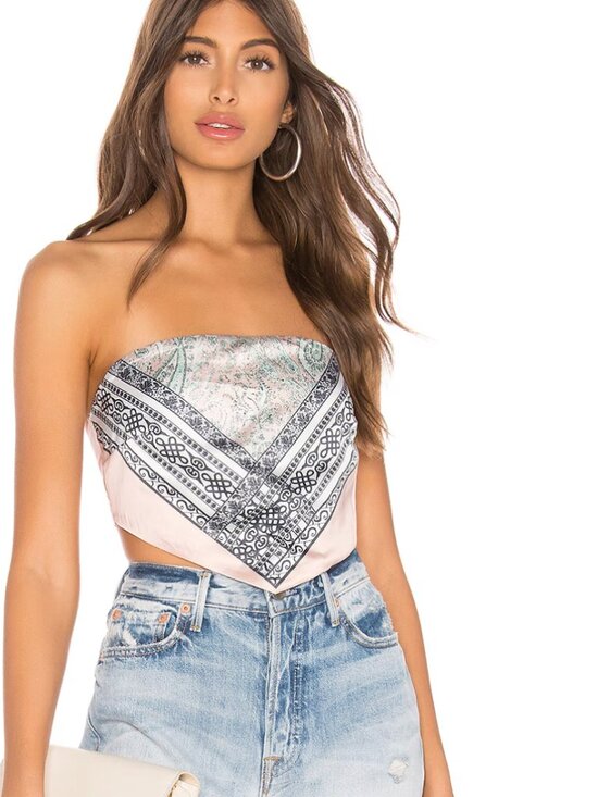 superdown Tops - Sophia Bandana Top - Superdown Size M